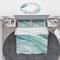 Designart 'Silver Springs I Blue Green' Farmhouse Bedding Set - Duvet Cover & Shams